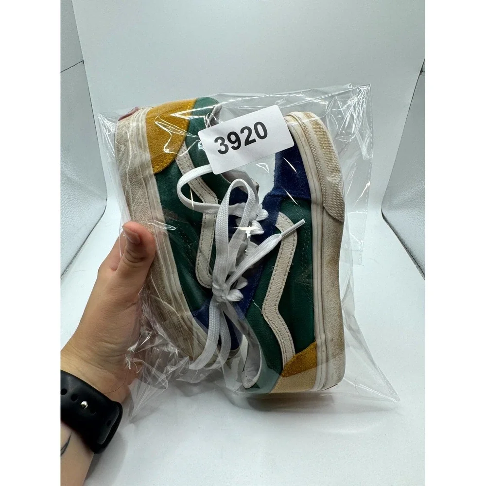 VANS Old Skool Yacht Club Kids 13.5 Sneaker Multicolor Suede Low Top Skate Shoes